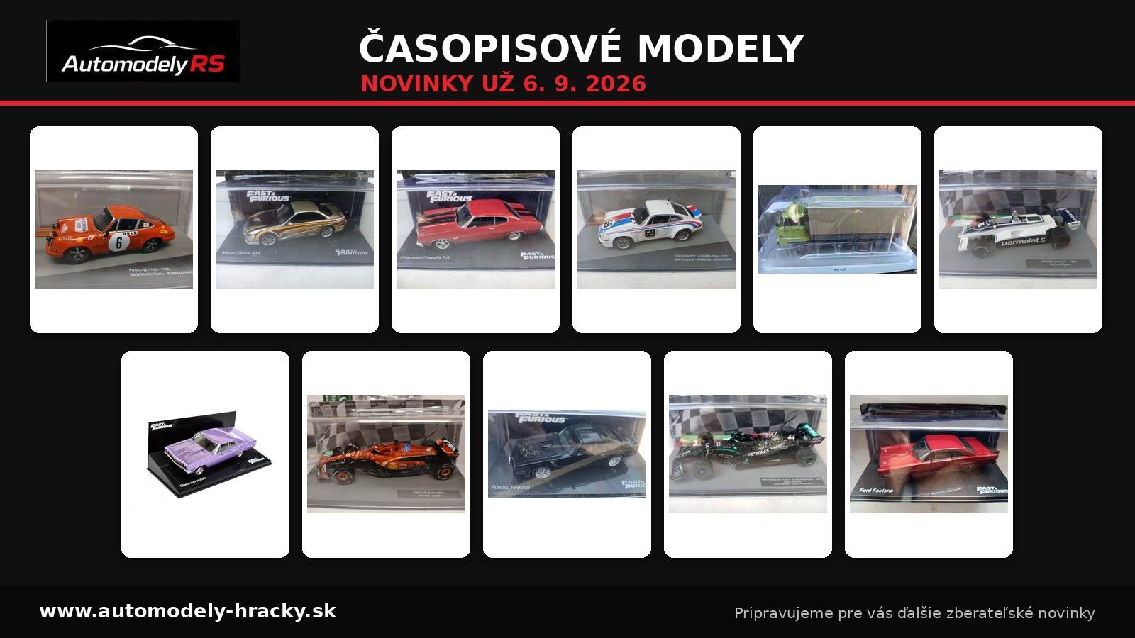 Časopisové modely – novinky 6. 9. 2026