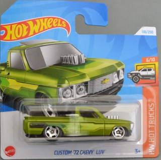 Hot Wheels Custom ´72 Chevy Luv - poškodený (zalomená papierová časť blistru!)