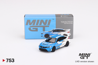 Honda Civic Type R #3 2023 Pace Car Blue 1:64 